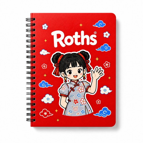 红色笔记本